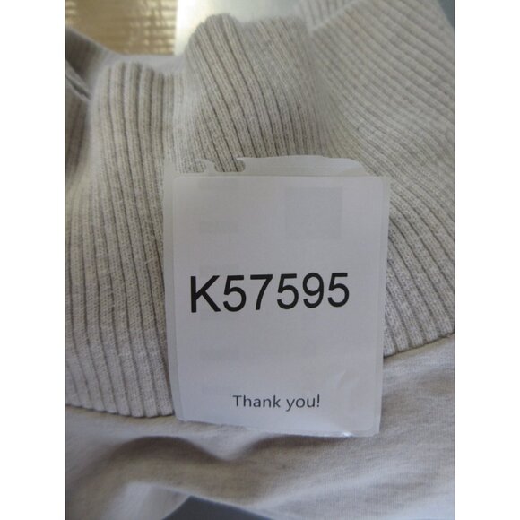 Varley Sweater Large White Pullover Turtleneck Oversized Belted - Picture 12 of 12